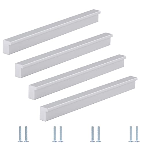 4 Stück Küchengriffe Aluminium Stangengriff Möbelgriffe Silber Schrankgriffe Schubladengriffe Küchengriff Griffe für Küchenschränke Schublade von BOOLSFMAM