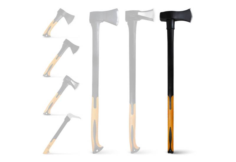 BOOMET Axt Forstaxt zum Holzhacken, (Spalthammer 3000g, 1 Stück), Holzspalter Fiberglaskern Langstiel Axt Forstaxt von BOOMET