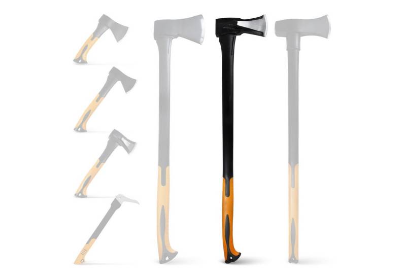 BOOMET Axt Forstaxt zum Holzhacken, (Spaltaxt 2200g, 1 Stück), Holzspalter Fiberglaskern Langstiel Axt Forstaxt von BOOMET