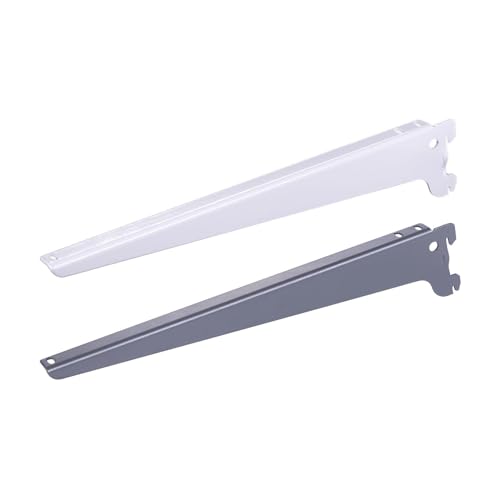 BOOMET Regalträger rechts + Links Weiß 28cm je 2 Stück · 2 Farben 4 Größen · Winkelträger 1-reihig · Regalbodenträger aus Stahl · pulverbeschichtet · Einfache Montage BOOMET Regalträger rechts + Links Weiß 28cm je 2 Stück · 2 Farben 4 Größen · Winkelträger 1-reihig · Regalbodenträger aus Stahl · pulverbeschichtet · Einfache Montage von BOOMET
