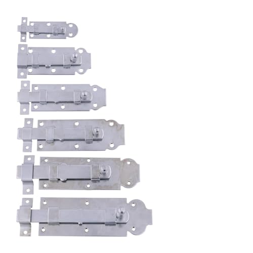 BOOMET Schieberigel · 6 Größen zur Auswahl · 120 mm · 80/100/120/140/160/180 mm · Schlossriegel für Tore Türen Schuppen · Torschieber Türschieber · Schiebe Verriegelung von BOOMET