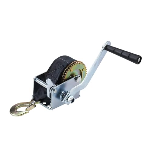 BOOMSTART Schwerlast Handwinde, 270 kg/600lbs Bootswinde Seilwinde mit 6m Gurt, Handbuchwinde Gurtwinde für Bootsanhänger Trucks Pickups Caravan Werkstatt Garage BOOMSTART Schwerlast Handwinde, 270 kg/600lbs Bootswinde Seilwinde mit 6m Gurt, Handbuchwinde Gurtwinde für Bootsanhänger Trucks Pickups Caravan Werkstatt Garage von BOOMSTART