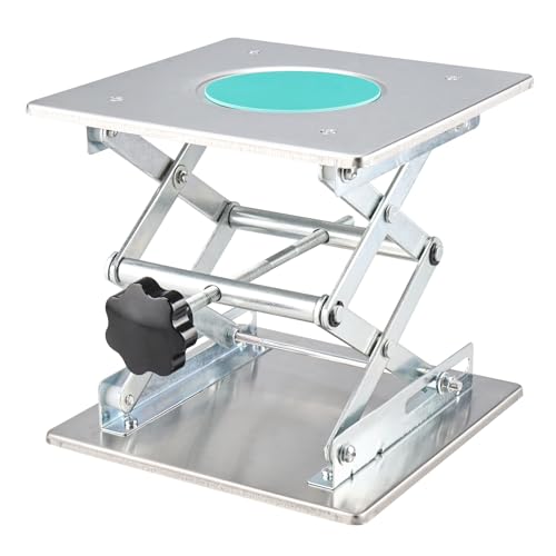 BOOMSTART Hubtisch Labor Hebebühne Edelstahl Labor Hebeplattform 200x200mm Ständer Rack Scissor Laborscherenwagenheber manuelle Steuerung für Labor Laborhebebühne Lab Jack BOOMSTART Hubtisch Labor Hebebühne Edelstahl Labor Hebeplattform 200x200mm Ständer Rack Scissor Laborscherenwagenheber manuelle Steuerung für Labor Laborhebebühne Lab Jack von BOOMSTART