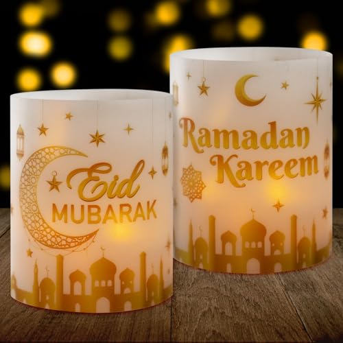 BOOMTOP 12 Windlicht Tischdeko Eid Mubarak Deko Ramadan Kerzen Deko Gold Teelichter Eid al-Fitr Lichthülle Mond Sterne Mini Kerzen Verzieren Tischlichter Teelicht Kerzen Dekoration Geschenkidee BOOMTOP 12 Windlicht Tischdeko Eid Mubarak Deko Ramadan Kerzen Deko Gold Teelichter Eid al-Fitr Lichthülle Mond Sterne Mini Kerzen Verzieren Tischlichter Teelicht Kerzen Dekoration Geschenkidee von BOOMTOP