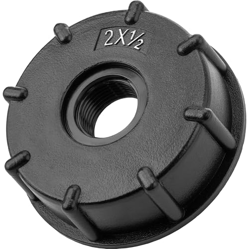 BOOPARTS - IBC Adapter/Adapterdeckel 2" (S60x6) auf 1/2" (15/21) – Anschlusskupplung für 1000L IBC-Tank, Wassertank oder Regenwassertank – Passend für IBC-Container mit S60x6 Gewinde. von BOOPARTS