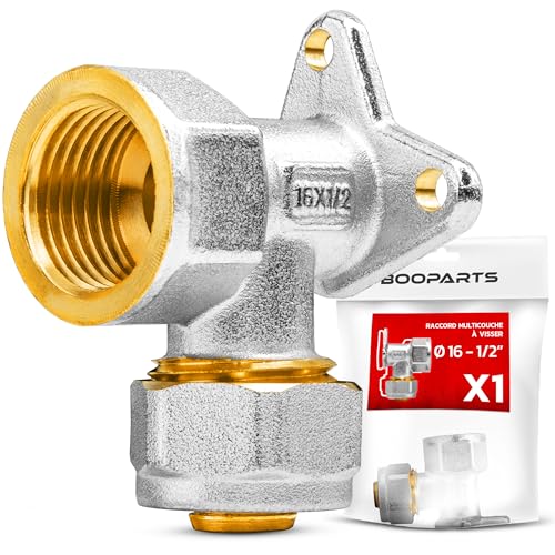 BOOPARTS - Mehrschichtverschraubung 16-1/2" (15-21) zum Schrauben - Mehrschichtwandkonsole - Sanitäranschluss für Mehrschichtrohr 16 von BOOPARTS