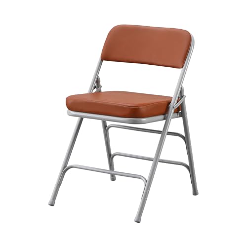 BOOSDEN Klappstuhl Gepolstert, Garten Klappstuhl, Balkonstuhl, Klappstuhle für Küche, Esszimmer, Büro, Outdoor, Garten, Balkon, Braun von BOOSDEN