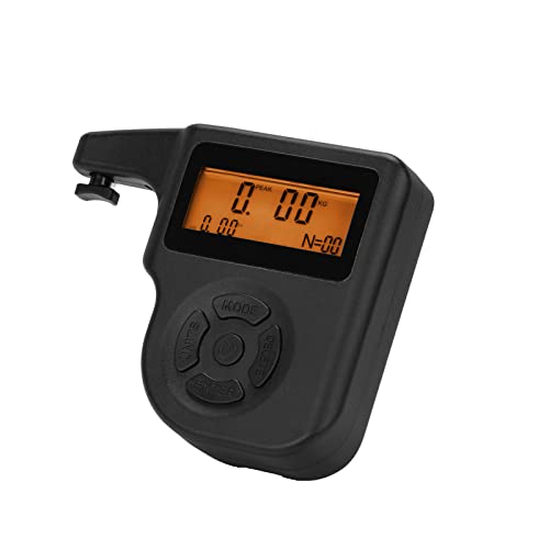 BOOSTEADY Digitaler Auslöse-Zugmesser, 0-5,4 kg Trigger-Zugwaage, 28,3 g Schritten für genaue Messwerte, Auslöse-Zugmessgerät mit LCD-Display (schwarz) von BOOSTEADY