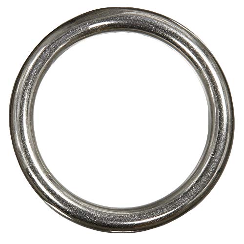 1 Stück Ring 12 x 70 mm geschweißt, poliert - Edelstahl A4 von BOOTSTEILE BRAUER