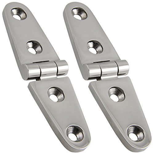 2 Edelstahl Scharniere LANG 103 x 27 mm Edelstahlscharnier Edelstahl A4 Türscharnier Beschlag Türscharnier 2 Edelstahl Scharniere LANG 103 x 27 mm Edelstahlscharnier Edelstahl A4 Türscharnier Beschlag Türscharnier von BOOTSTEILE BRAUER