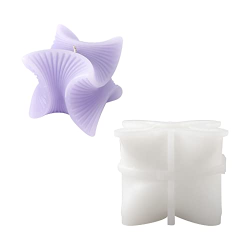 BOOWAN NICOLE Gerippte Kerzen-Silikonformen, gedrehte Würfelformen für die Kerzenherstellung, Silikon-Ornamente BOOWAN NICOLE Gerippte Kerzen-Silikonformen, gedrehte Würfelformen für die Kerzenherstellung, Silikon-Ornamente von BOOWAN NICOLE