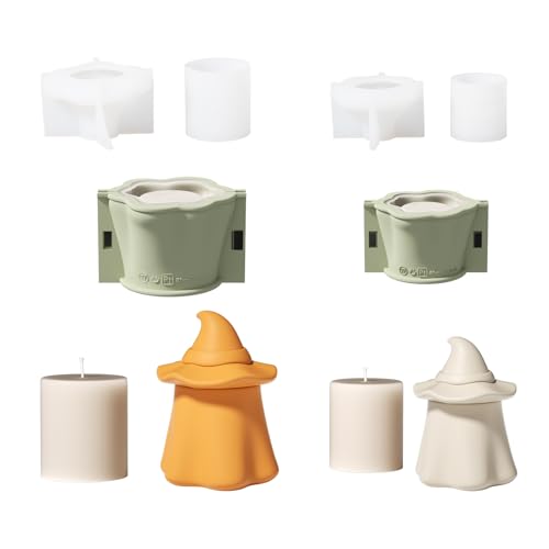 BOOWAN NICOLE Halloween Geisterhafter Zauberer Beton Kerzengefäße Kerzendosen Silikonform mit Kerzen Nachfüllform,Jesmonit Kerzenständer/Jar Gips Gießformen fur Deko (SH1099+LZ0747+SH1100+LZ0748) BOOWAN NICOLE Halloween Geisterhafter Zauberer Beton Kerzengefäße Kerzendosen Silikonform mit Kerzen Nachfüllform,Jesmonit Kerzenständer/Jar Gips Gießformen fur Deko (SH1099+LZ0747+SH1100+LZ0748) von BOOWAN NICOLE
