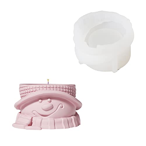 BOOWAN NICOLE Weihnachts-Silikonform Schneemann Teelichthalter Form Beton Kerzenständer Form BOOWAN NICOLE Weihnachts-Silikonform Schneemann Teelichthalter Form Beton Kerzenständer Form von BOOWAN NICOLE