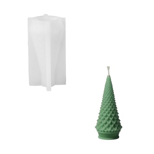 BOOWAN NICOLE Weihnachtsbaum Kerze Form, verwendet für Kerze Herstellung Weihnachtsbaum Silikonform für Weihnachtsdekoration, Wohndekoration (LZ0650-1) von BOOWAN NICOLE