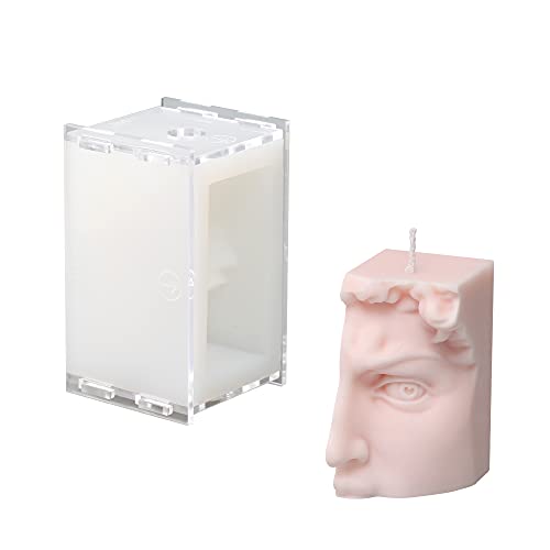 David Candle Silikonform große 3D-Figuren Statue Halbgesicht Kerzenherstellung Form Heimdekoration Werkzeug (LZ442-LZ) von BOOWAN NICOLE