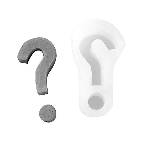 NICOLE Symbol Betonform Fragezeichen ? Zeichen Silikon Zement Formen Symbol Form von BOOWAN NICOLE