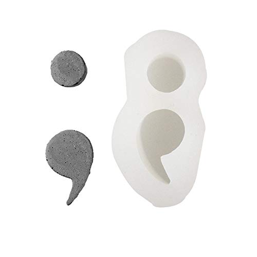 NICOLE Währungs-Betonform, Semikolons, Zeichen, Silikon, Zementformen, Symbolform von BOOWAN NICOLE