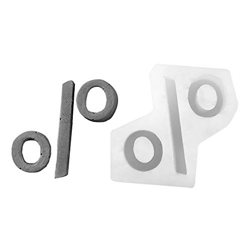 NICOLE Währungs-Betonform Prozentsatz% Zeichen Silikon Zement Formen Symbol Form von BOOWAN NICOLE