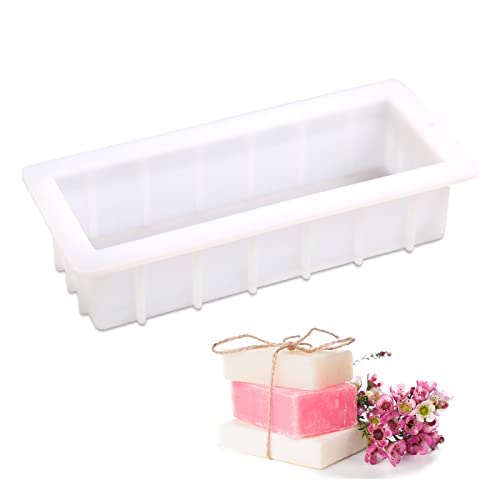Nicole Loaf Silikonform Rechteckig Groß 10 '' Lange Seifen Blockform DIY Handgemachte Kasten Nicole Loaf Silikonform Rechteckig Groß 10 '' Lange Seifen Blockform DIY Handgemachte Kasten von BOOWAN NICOLE