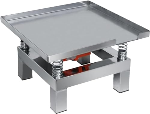 BOOZXCV Betonvibrationstisch, Mesa-Vibrationsverdichter, Vibrationsprüfstand, Kleiner Betonvibrationstisch, Edelstahl-Mini-Vibrationstisch (Farbe: 220 V) (220v) von BOOZXCV