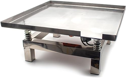 BOOZXCV Betonvibrationstisch - 50x50CM Prüfstand, Mini-Vibrationsplattform aus Edelstahl für Vibrationstests, Blockvibrationstisch von BOOZXCV