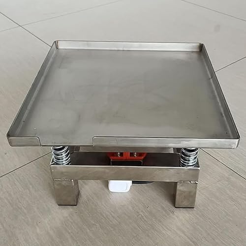 BOOZXCV Kleiner Betonvibrationstisch Vibrationsprüfstand Verdichter Plattform Edelstahl Elektrischer Rütteltisch (Farbe: 35 * 35 * 22cm, Größe: 220V) (35 * 35 * 22cm) von BOOZXCV