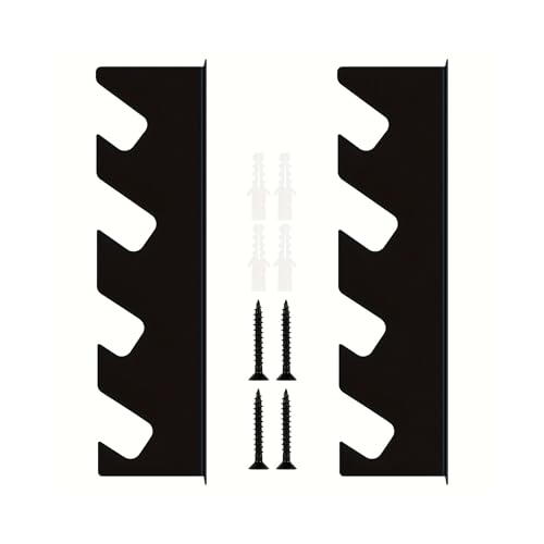 BOPIES Werkzeug-Organizer for die Wandmontage, Schwere Metall Schwarz Werkzeugregal for Garten und Hof Geeignet for Lagerschuppen und Garagen von BOPIES