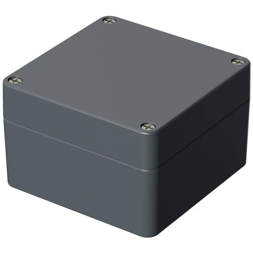 Bopla! Universalgehäuse 01121000 Aluminium, grau/silber (RAL 7001), 140 x 140 x 91, 1 Stück von BOPLA