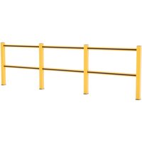 BOPLAN® Rammschutzgeländer Flex Impact® HD Light, gelb / schwarz, Innenbereich, HxL 1.145 x 3.750 mm von BOPLAN®