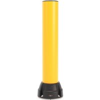 BOPLAN® Rammschutzpoller Flex Impact® BO125L, Innen- und Außenbereich, Höhe 750 mm, Grundplatte rostfreier Stahl, gelb von BOPLAN®