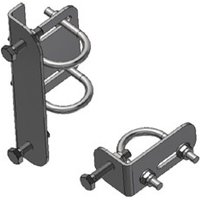 Rohrbefestigungssystem für BOPLAN® Axes Gate® Sicherheitstür für Rammschutzgeländer von BOPLAN®