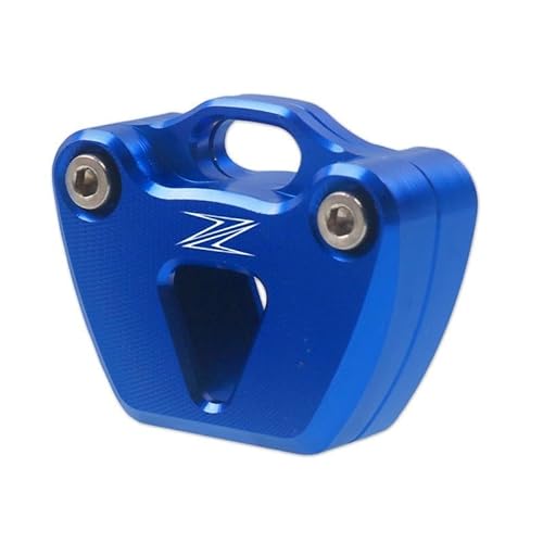 Für Kawasaki Z400 Z650 Z750 Z800 Z900 Z1000 ZX-6R ZX-10R Motorrad CNC Schlüssel Abdeckung Kappe Kreative Schlüssel Fall Shell (Farbe : Blau, Größe : 1) von BORATO
