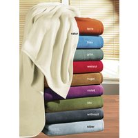 Hochwertige Schlafdecke, 2er-Set, mit Veloursband-Einfassung von BOCASA