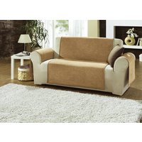 Sessel-,Couch- und Armlehnenschoner mit Veloursbandeinfassung von BOCASA