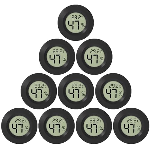 10 Stück Lcd Digital Thermometer Hygrometer, Thermometer Hygrometer, Hygrometer Innen, Luftfeuchtigkeitsmesser, Thermometer Innen, Temperature Humidity Meter Für Gewächshaus Keller 10 Stück Lcd Digital Thermometer Hygrometer, Thermometer Hygrometer, Hygrometer Innen, Luftfeuchtigkeitsmesser, Thermometer Innen, Temperature Humidity Meter Für Gewächshaus Keller von BORDEAG