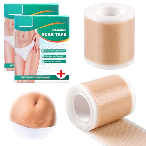 2 Stück Silikonpflaster Für Narben 4cmx300cm Narbenpflaster Silikon, Silikon-Narbenrolle Silicone Scar Sheets Wiederverwendbar Silikon Narbenpflaster Für Narben Durch C-Sektion, Narbenpflege 2 Stück Silikonpflaster Für Narben 4cmx300cm Narbenpflaster Silikon, Silikon-Narbenrolle Silicone Scar Sheets Wiederverwendbar Silikon Narbenpflaster Für Narben Durch C-Sektion, Narbenpflege von BORDEAG