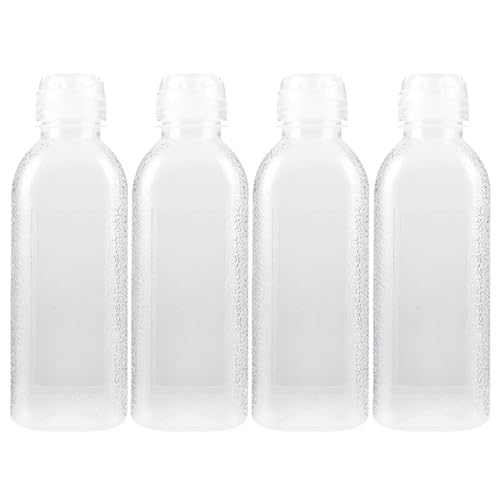 4 Stück Quetschflasche, Squeeze Flasche aus Kunststoff, 500 Ml Quetschflaschen mit Kappen, Squeeze Flasche, Squeeze Bottle für Ketchup Soßen Salat öl BBQ-Sauce für Picknick Restaurant Familienessen von BORDEAG