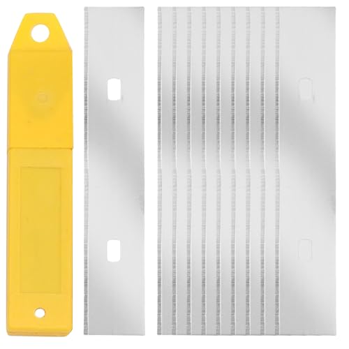 60 Stück Ersatzklinge Für Schaber 100mm, Klingen Für Farbschaber, Teppichschabe, Tapetenschaber, Tapetenschaber Klingen, Kohlenstoffstahl Für Glas Kleber Fensterfliesen Spiegel von BORDEAG
