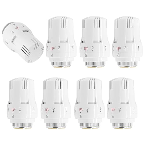 8 Pcs Thermostatkopf Heizkörperventil Temperaturregelventile Heizkörper, M 30 X 1,5 Kühlerthermostat Kühlerventil Ersatzkopf Heizkörperthermostat, Thermostatventilkopf Automatische Standardheizkör 8 Pcs Thermostatkopf Heizkörperventil Temperaturregelventile Heizkörper, M 30 X 1,5 Kühlerthermostat Kühlerventil Ersatzkopf Heizkörperthermostat, Thermostatventilkopf Automatische Standardheizkör von BORDEAG