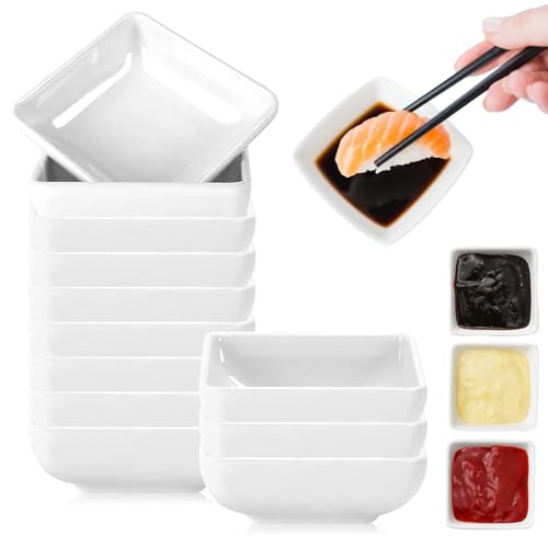 16 Stück Dip Schälchen, Sojasauce Schälchen, Rechteckig Dipschalen, Dipschalen Set, Dip Schüsseln Set, Weiß Saucenschälchen, für Charcuterie Board Sushi, Gewürzen, BBQ, Tomatensauce 16 Stück Dip Schälchen, Sojasauce Schälchen, Rechteckig Dipschalen, Dipschalen Set, Dip Schüsseln Set, Weiß Saucenschälchen, für Charcuterie Board Sushi, Gewürzen, BBQ, Tomatensauce von BORDEAG