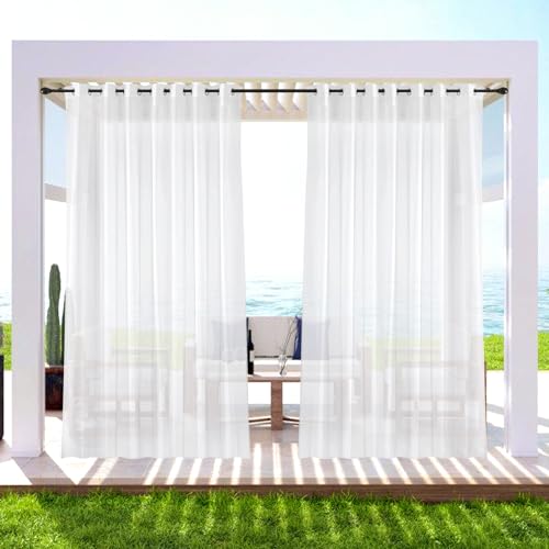 BORDEAG 2 Stück Outdoor Vorhang, Transparent Wetterfest, Outdoor Gardinen, 132*241cm Transparent Pavillon Vorhänge Outdoorvorhänge Sonnenschutz Für Balkon Terrasse Garten Pergola Pavillon Sichtschutz BORDEAG 2 Stück Outdoor Vorhang, Transparent Wetterfest, Outdoor Gardinen, 132*241cm Transparent Pavillon Vorhänge Outdoorvorhänge Sonnenschutz Für Balkon Terrasse Garten Pergola Pavillon Sichtschutz von BORDEAG