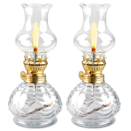 BORDEAG 2 Stück Retro Offene Flamme Öllampe, Petroleumlampe Für Innenräume, Öllampen Aus Glas, Glas Petroleumlampe Für Schlafzimmer, Arbeitszimmer, Büro Von Öllampe Laterne BORDEAG 2 Stück Retro Offene Flamme Öllampe, Petroleumlampe Für Innenräume, Öllampen Aus Glas, Glas Petroleumlampe Für Schlafzimmer, Arbeitszimmer, Büro Von Öllampe Laterne von BORDEAG