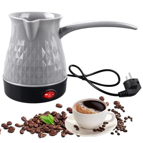 Elektrische Kaffeekanne, 500 ml Elektrische Türkische Kaffeemaschine, 220V Espressokocher Induktion, Türkische Kaffeekocher, Elektrische Türkische Kaffeekanne für Zuhause, Büro, Reisen (B) Elektrische Kaffeekanne, 500 ml Elektrische Türkische Kaffeemaschine, 220V Espressokocher Induktion, Türkische Kaffeekocher, Elektrische Türkische Kaffeekanne für Zuhause, Büro, Reisen (B) von BORDEAG