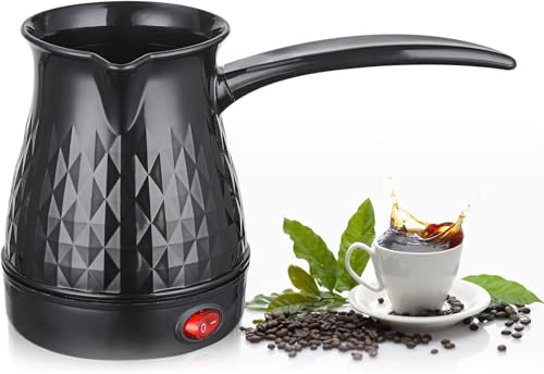 BORDEAG Espressokocher Induktion, Türkische Kaffeekanne, 500 Ml Espressokocher Camping Kaffeekocher Mokkakanne Türkische Kaffeemaschine Stilvolles Schwarz BORDEAG Espressokocher Induktion, Türkische Kaffeekanne, 500 Ml Espressokocher Camping Kaffeekocher Mokkakanne Türkische Kaffeemaschine Stilvolles Schwarz von BORDEAG