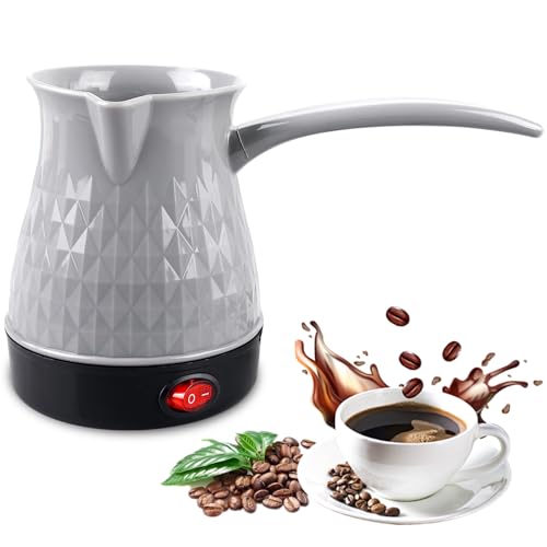 BORDEAG Espressokocher Induktion, Türkische Kaffeekanne, 500 Ml Espressokocher Camping Kaffeekocher Mokkakanne Türkische Kaffeemaschine Stilvolles (Grau) BORDEAG Espressokocher Induktion, Türkische Kaffeekanne, 500 Ml Espressokocher Camping Kaffeekocher Mokkakanne Türkische Kaffeemaschine Stilvolles (Grau) von BORDEAG