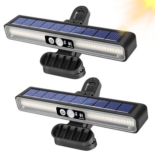 BORDEAG Solarlampen Für Außen Mit Bewegungsmelder, 2 Stück Anklipsen Solarleuchte Garten, 3 Modi Sicherheitslicht Solarbetrieben, Solarleuchten Für Außen Mit Halterung Für Wandleuchte, Garten, Hof BORDEAG Solarlampen Für Außen Mit Bewegungsmelder, 2 Stück Anklipsen Solarleuchte Garten, 3 Modi Sicherheitslicht Solarbetrieben, Solarleuchten Für Außen Mit Halterung Für Wandleuchte, Garten, Hof von BORDEAG
