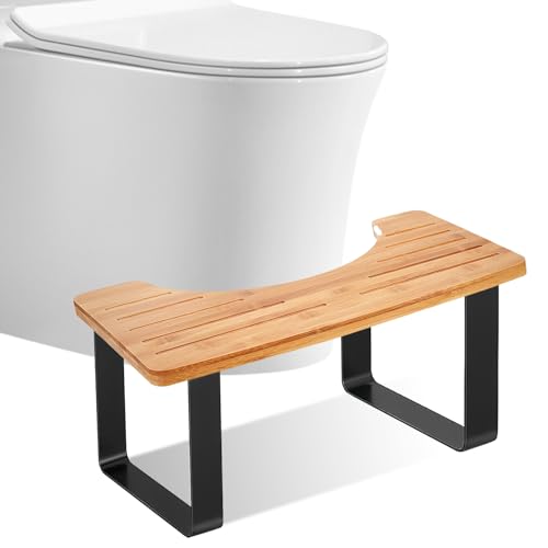 BORDEAG Toilettenhocker Erwachsene, Kackhocker Toilette, Gesunder Tragbarer Toilettenhocker, Klohocker Toiletten Hocker, Verstopfung, Blähungen, Reizdarmsyndrom, Blähungen 44.5 * 30.5 * 5.5cm von BORDEAG