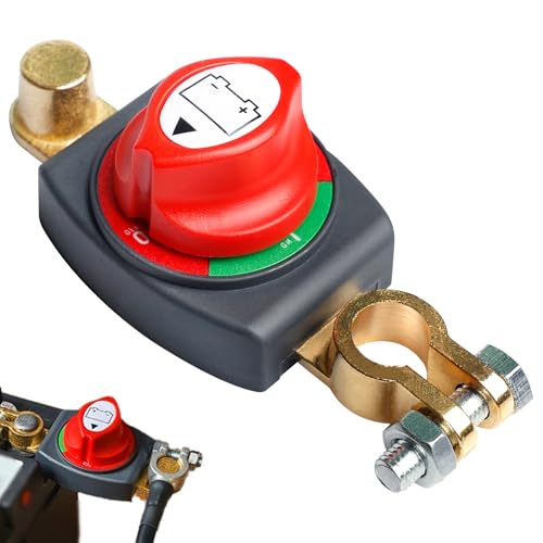 Batterie Trennschalter, 12V Batterieschalter, Batterietrennschalter, Batteriehauptschalter, Akku Power Cut Off Schalter Hauptschalter für Boot Motorrad Yacht Auto KFZ Bus RV UTV-Fahrzeug Batterie Trennschalter, 12V Batterieschalter, Batterietrennschalter, Batteriehauptschalter, Akku Power Cut Off Schalter Hauptschalter für Boot Motorrad Yacht Auto KFZ Bus RV UTV-Fahrzeug von BORDEAG