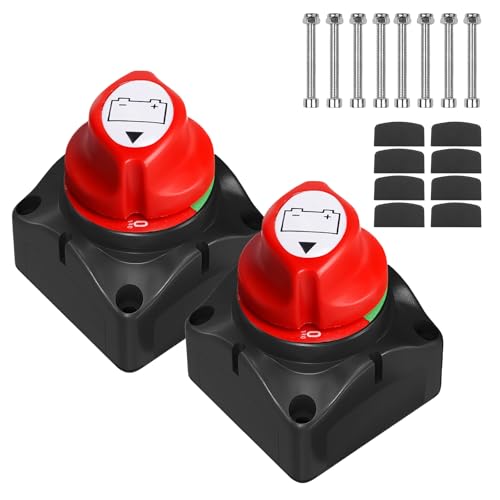 2 Stück Batterie Trennschalter 12V 24V, Batterietrennschalter, Batterieschalter 275 A, Batterie Hauptschalter, Trennschalter Hauptschalter, Batteriewahlschalter Für Boot Auto Bus Lkw 2 Stück Batterie Trennschalter 12V 24V, Batterietrennschalter, Batterieschalter 275 A, Batterie Hauptschalter, Trennschalter Hauptschalter, Batteriewahlschalter Für Boot Auto Bus Lkw von BORDEAG