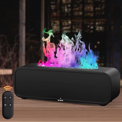 Flammen Aroma Diffuser 250ml Mit 7 Flammeneffekt, Luftbefeuchter Für Ätherische Öle Mit Fernbedienung - Für Zuhause, Büro Flammen Aroma Diffuser 250ml Mit 7 Flammeneffekt, Luftbefeuchter Für Ätherische Öle Mit Fernbedienung - Für Zuhause, Büro von BORDEAG
